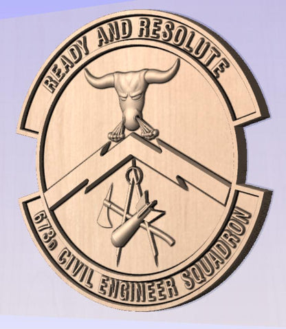673D Civil Engineer Squadron STL Digital File