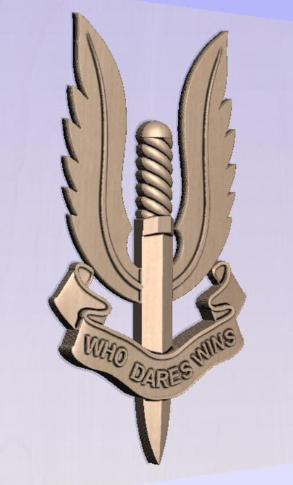 Who Dares Wins Aussie Army STL Digital File