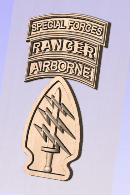 Airborne Ranger Special Forces Patch STL