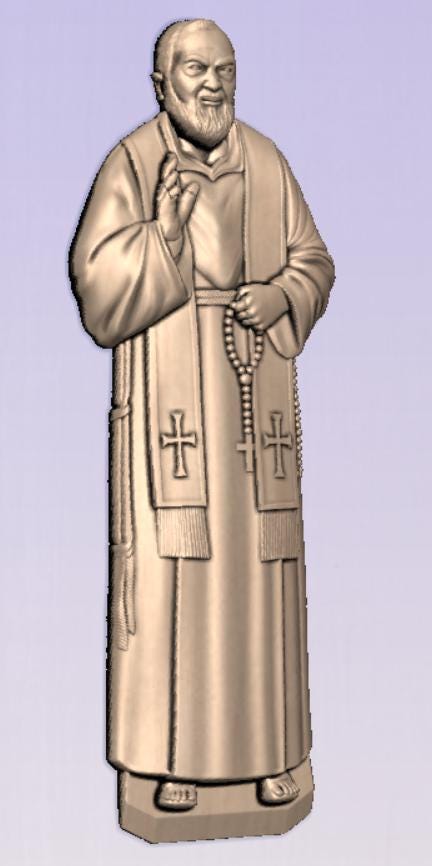 Father Pio STL Digital File