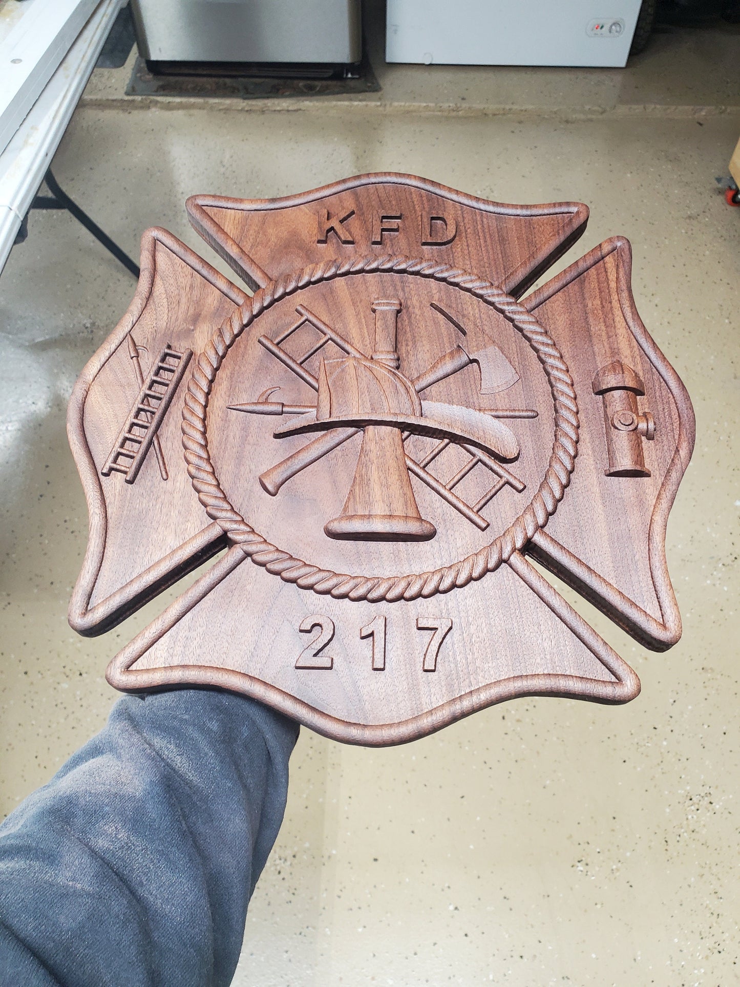 Fireman Retirement plaque