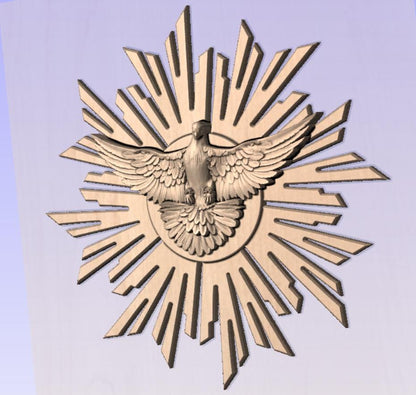 Holy Spirit Dovetail STL Digital File