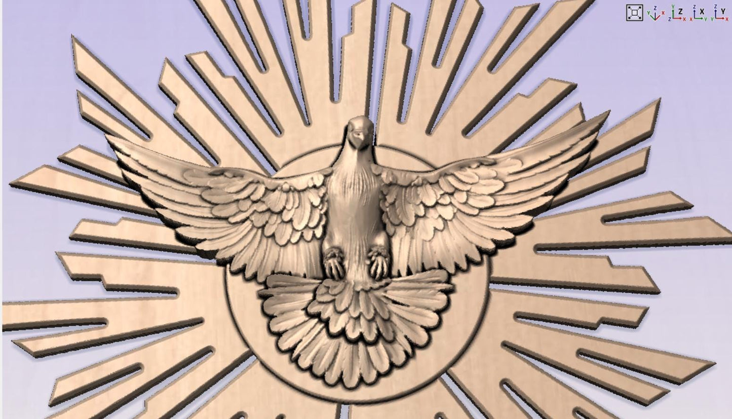 Holy Spirit Dovetail STL Digital File