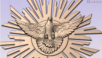 Holy Spirit Dovetail STL Digital File