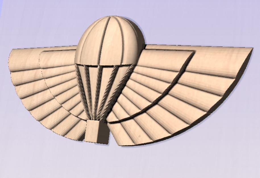 SASR Summer Jump Wings Aussie Army STL Digital File