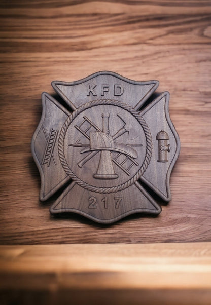 Fireman Retirement plaque