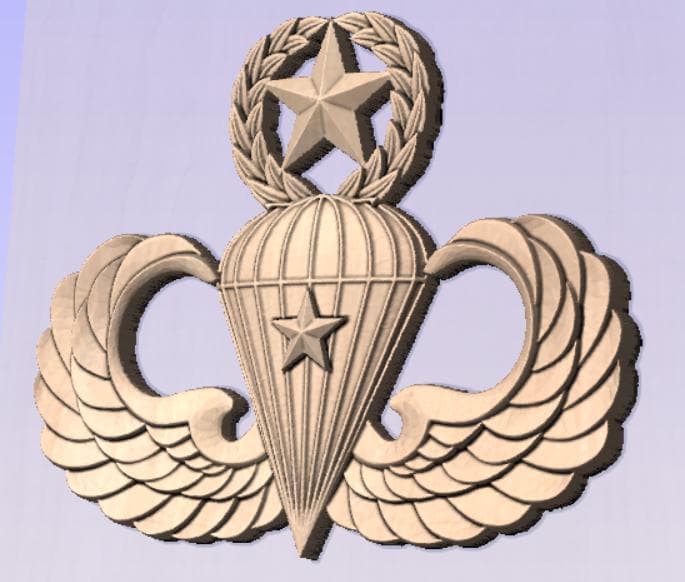 Master Airborne Wings with 1 Combat Jump