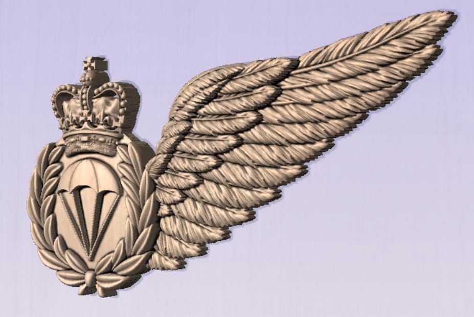 Parachute Jump Instructor Free Fall Instructor AUSSIE Army STL Digital File