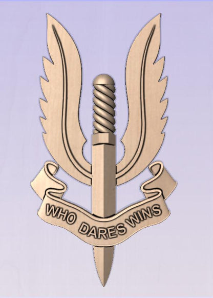 Who Dares Wins Aussie Army STL Digital File