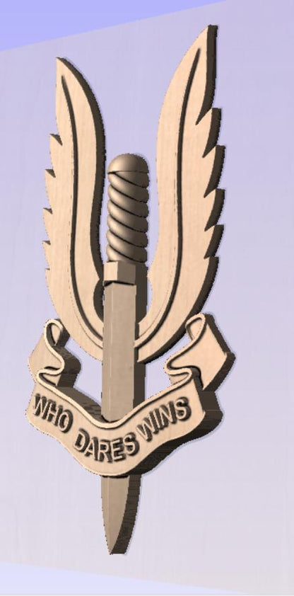 Who Dares Wins Aussie Army STL Digital File