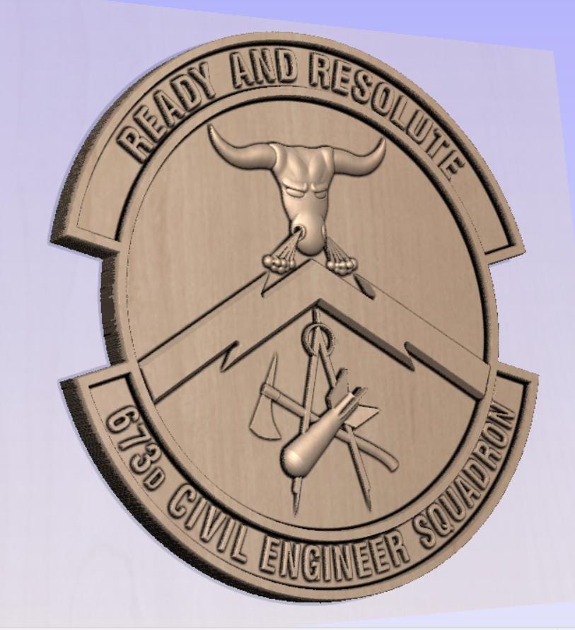 673D Civil Engineer Squadron STL Digital File