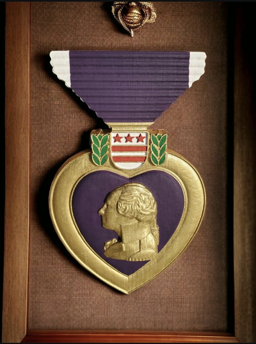 Wooden Purple Heart