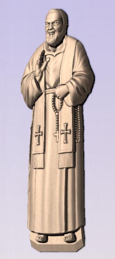 Father Pio STL Digital File