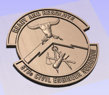 673D Civil Engineer Squadron STL Digital File