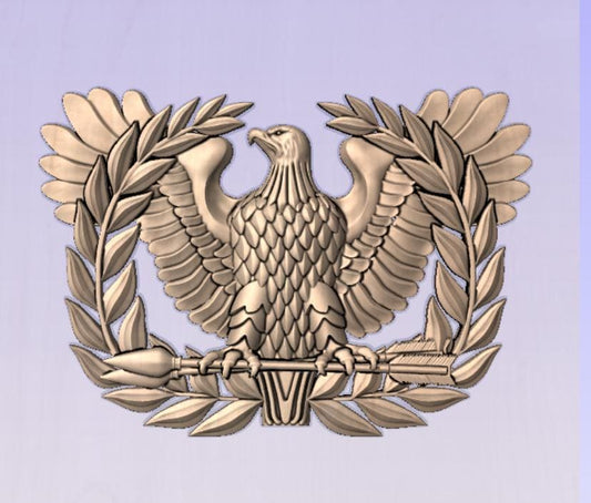 Chief Warrant Officer Eagle with no rank Digital File STL