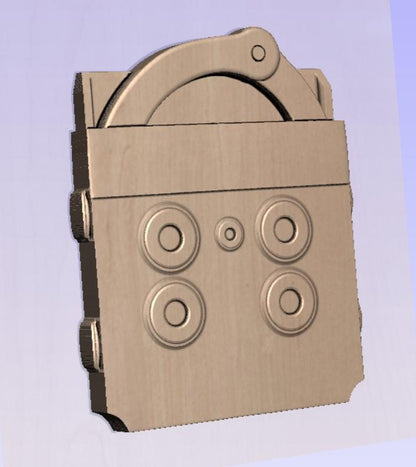 Police Handcuffs STL File, CNC 3D Printer Digital Download