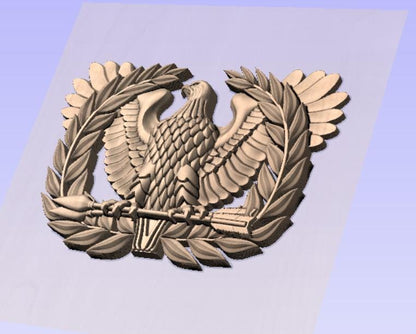 Chief Warrant Officer Eagle with no rank Digital File STL