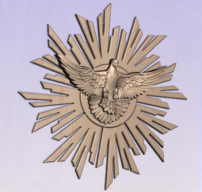 Holy Spirit Dovetail STL Digital File